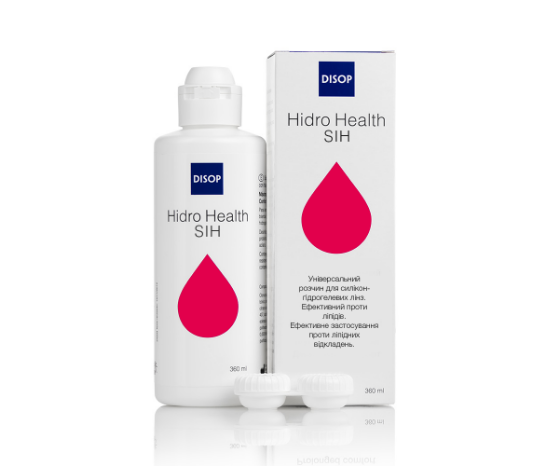 Багатофункціональний розчин для очищення силікон-гідрогелевих лінз DISOP Hidro Health SiH